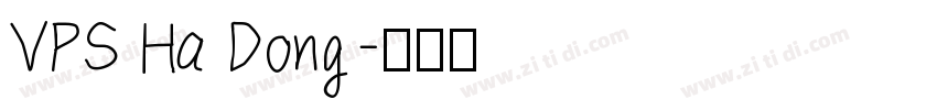VPS Ha Dong字体转换